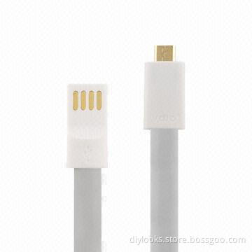 Pure Color Noodle Bracelet Style Magnet USB to Dock Cable for Samsung Galaxy S IV/i9500/Note 8.0